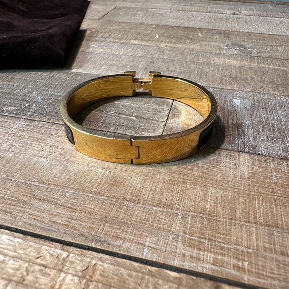 Authentic Hermés Clic H Bracelet, GM-Black - Picture 3 of 5